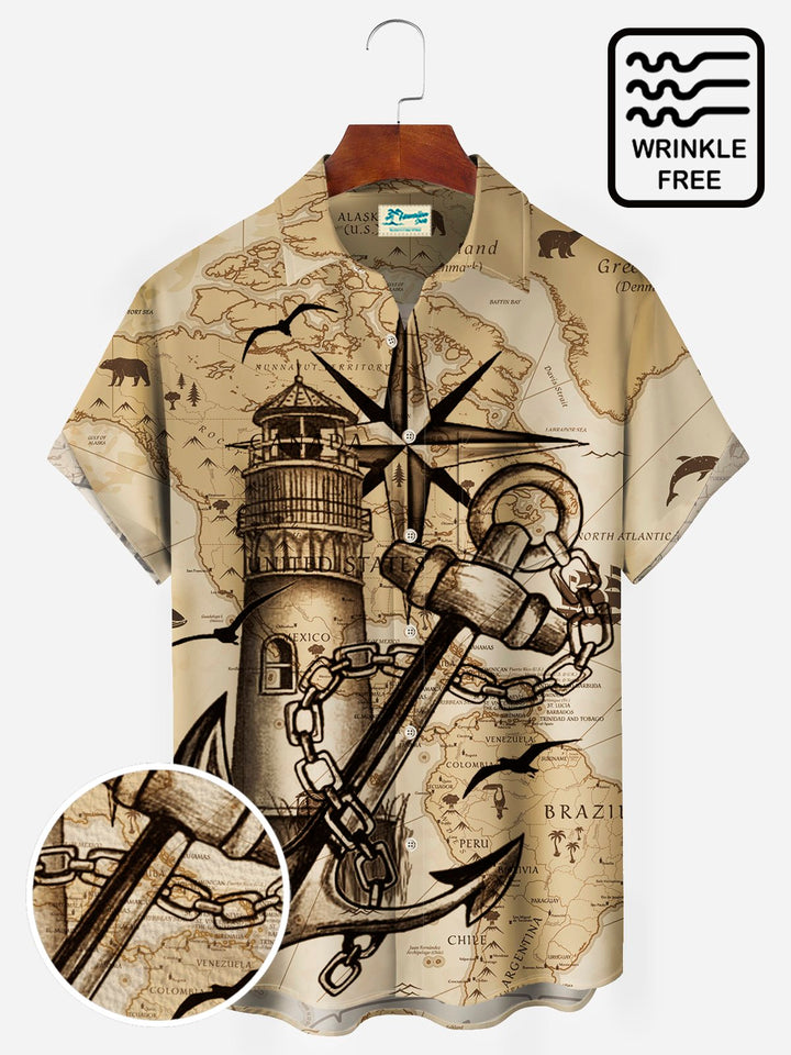 Alohadaddy Vintage Nautical Map Men&