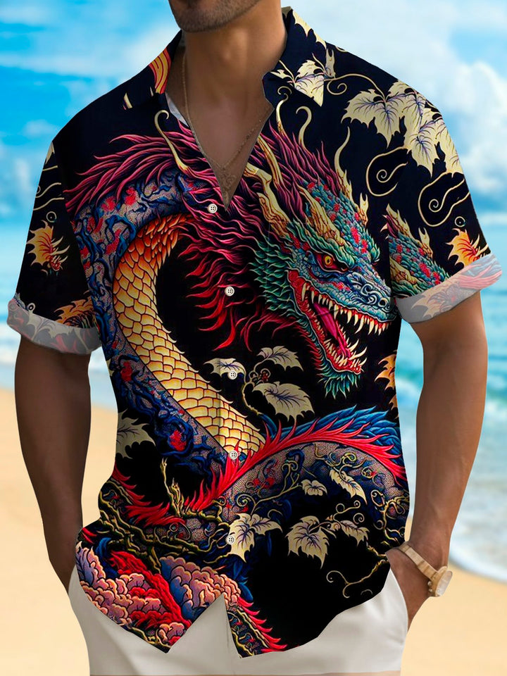 Alohadaddy Japanese Retro Oriental Dragon Men&