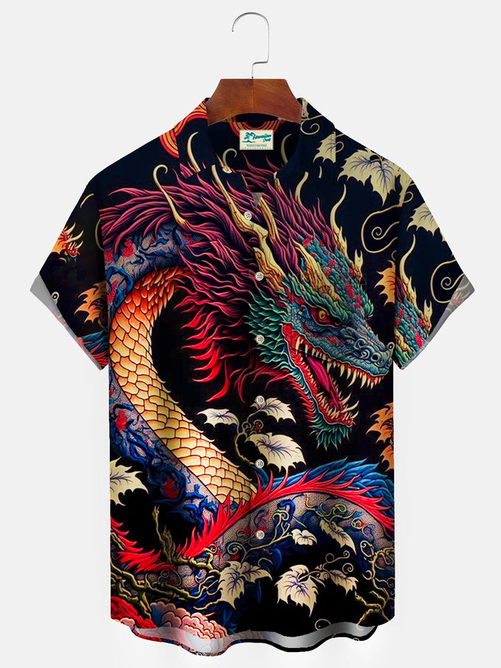Alohadaddy Japanese Retro Oriental Dragon Men&