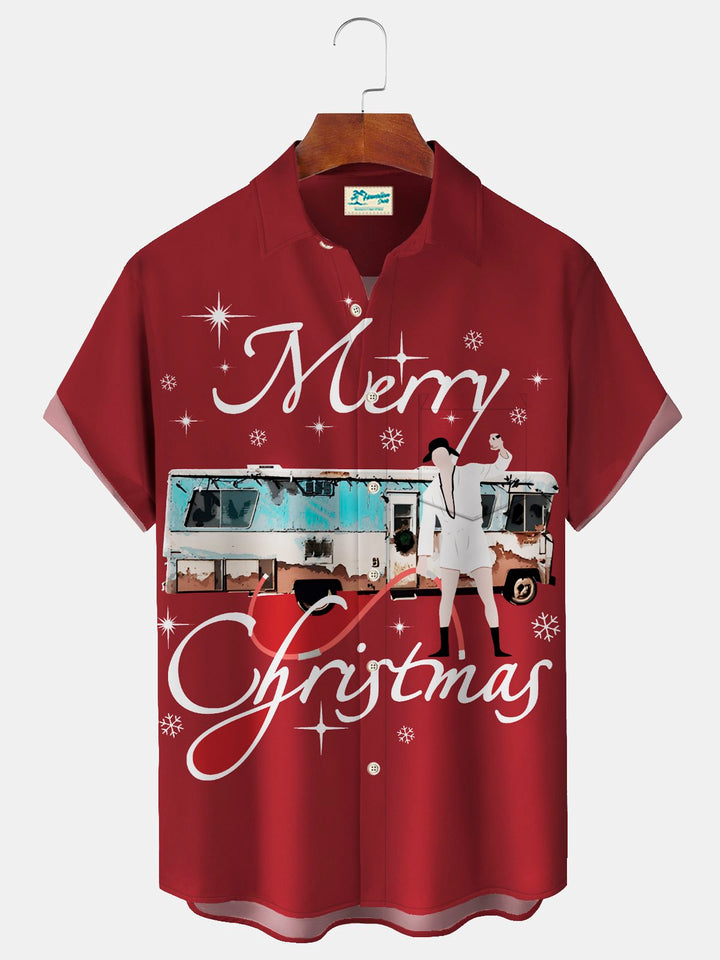 Alohadaddy Christmas Holiday Vintage Movie Red Men&