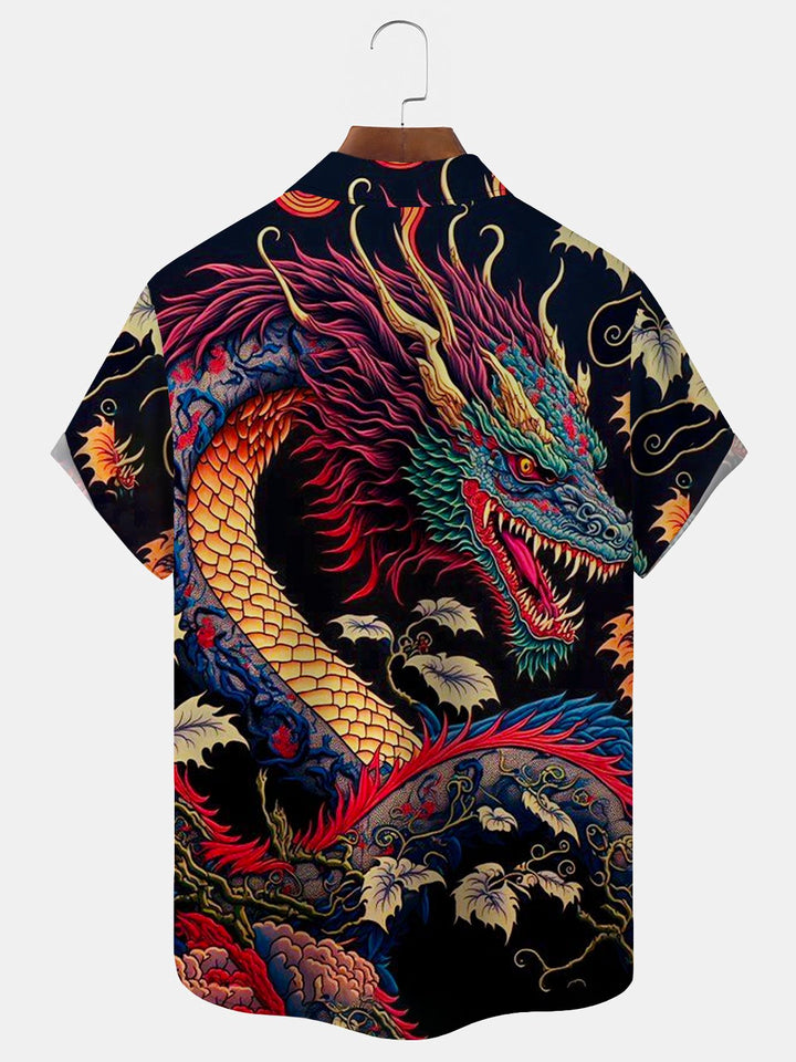 Alohadaddy Japanese Retro Oriental Dragon Men&
