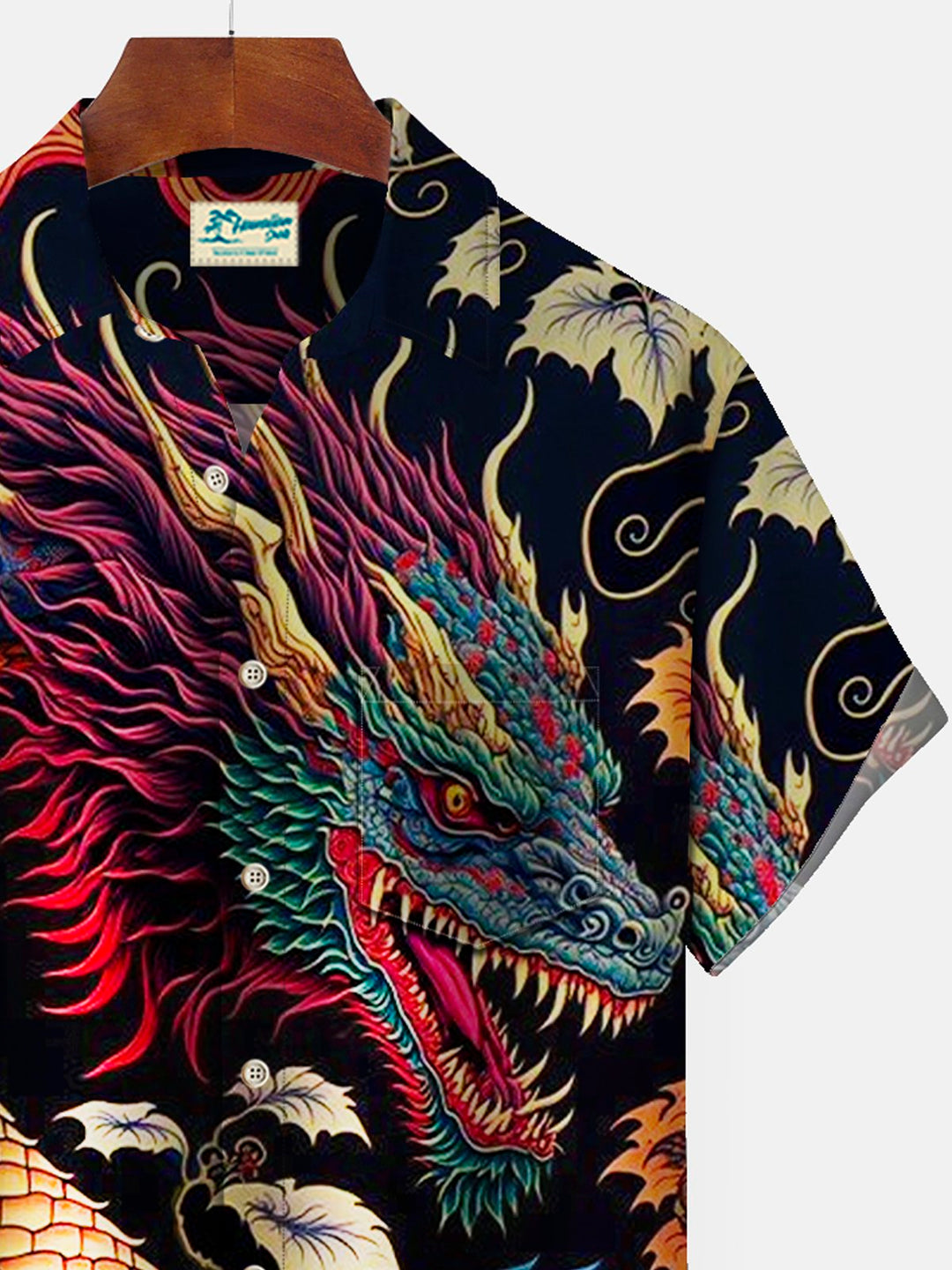 Alohadaddy Japanese Retro Oriental Dragon Men&