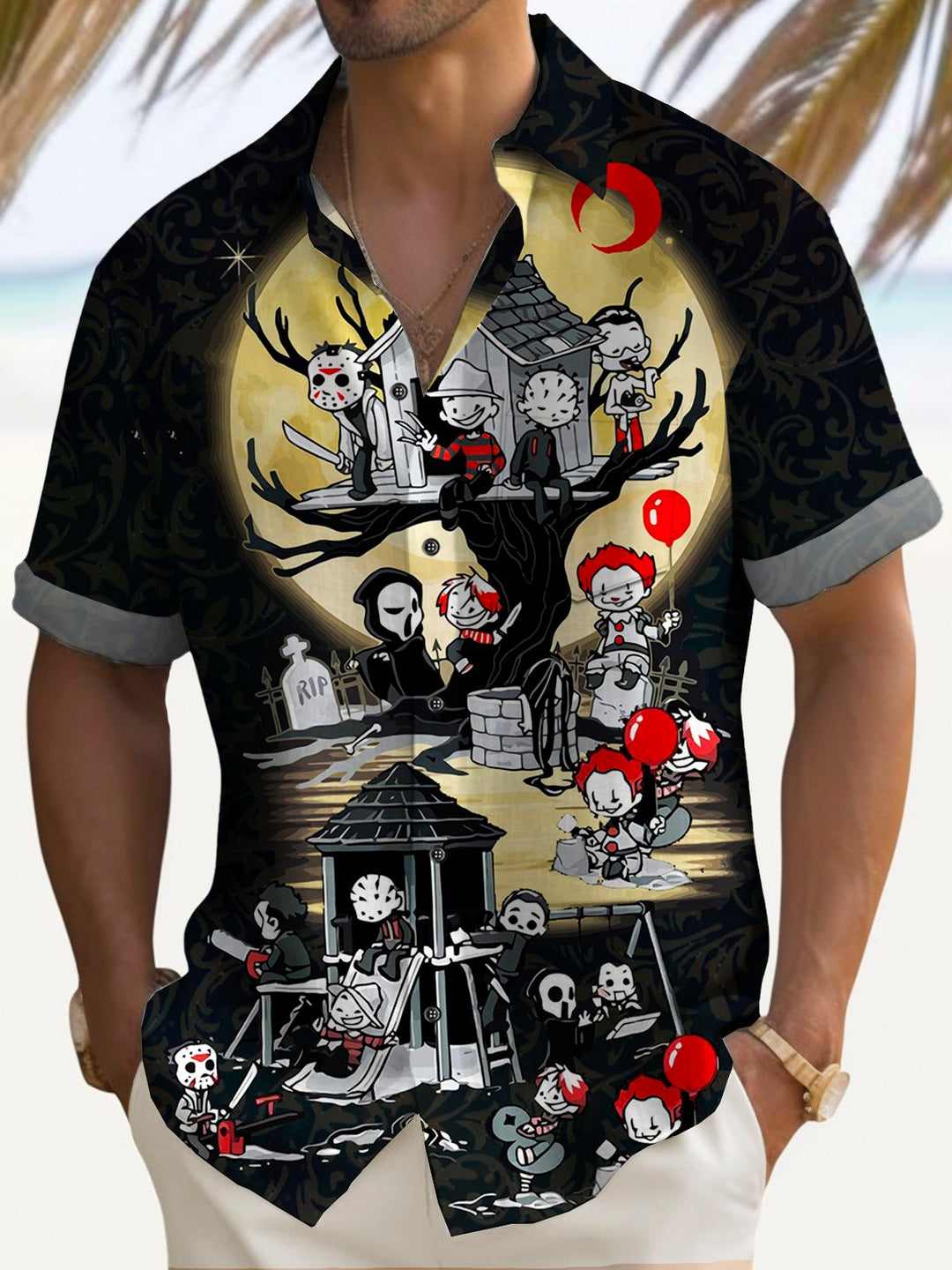 Alohadaddy Halloween Scary Cartoon Men&