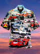 Formula Racing Men's Hawaiian Shirt Oversized Stretch Aloha Button Down Shirts