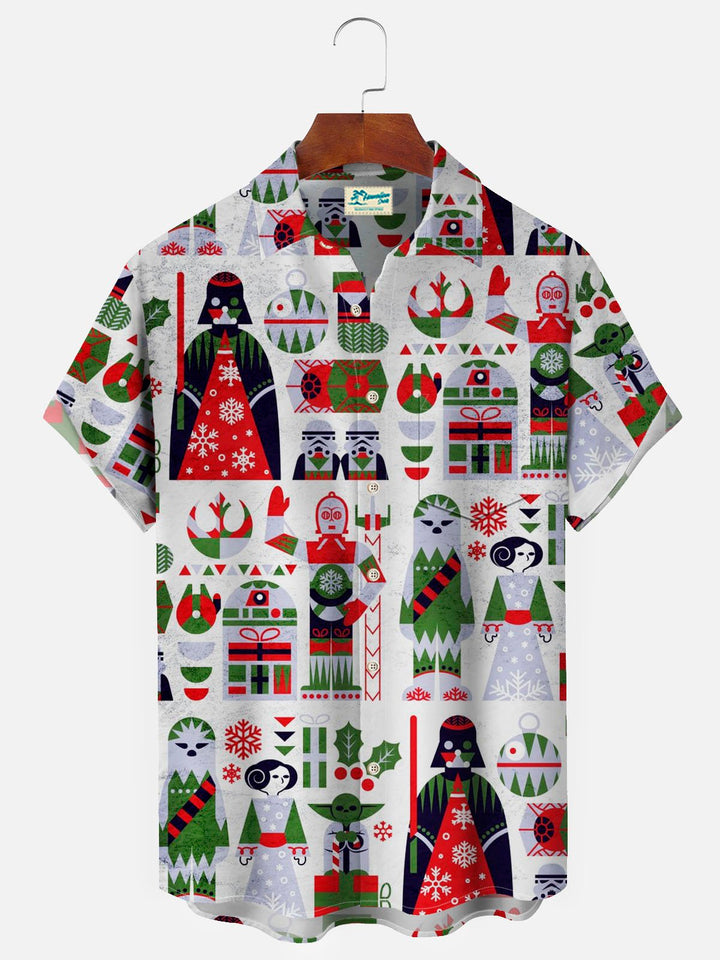 Alohadaddy Beach Vacation Retro Cartoon Floral White Men&