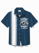 Alohadaddy Men's Bowling Shirt Being Grandpa Is An Honor Camp Pocket Shirt Big Tall