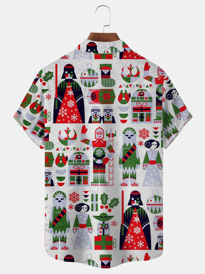 Alohadaddy Beach Vacation Retro Cartoon Floral White Men&