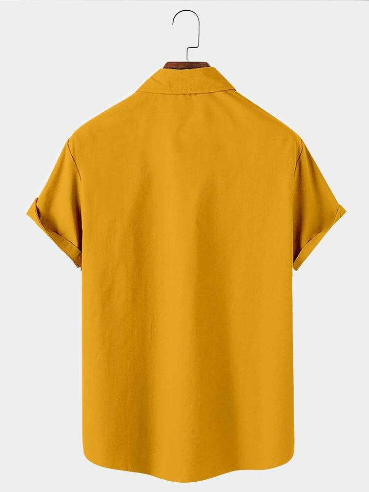 Chemise hawaïenne nostalgique de la culture pop des années 70-80 d&
