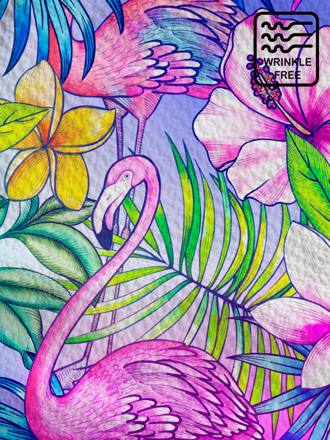 Chemises hawaïennes Aloha pour hommes et femmes, motif flamant rose tropical, vacances à la plage d&