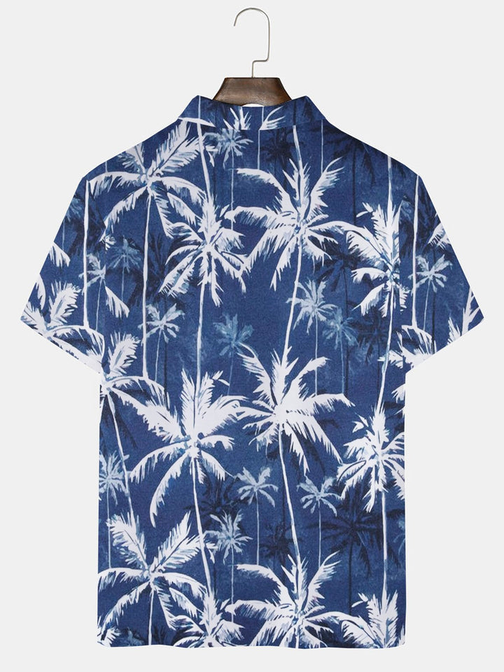 Polo de golf hawaïen à imprimé cocotiers Alohadaddy pour grandes tailles