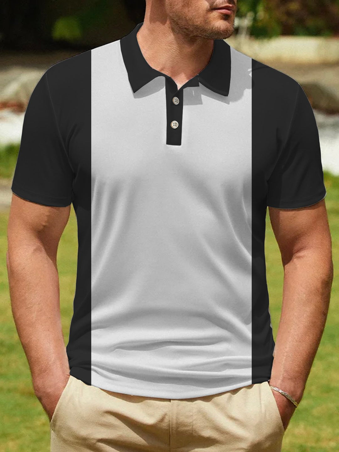 Alohadaddy Vintage Bowling Basic Print Beach Hawaiian Big &amp; Tall Aloha Golf Polo Shirt