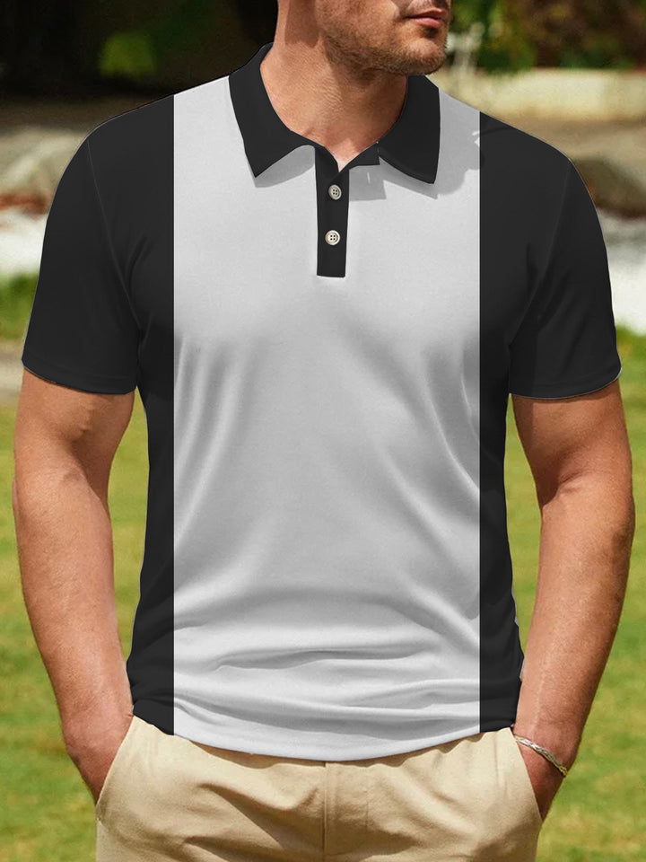 Alohadaddy Vintage Bowling Basic Print Beach Hawaiian Big &amp; Tall Aloha Golf Polo Shirt