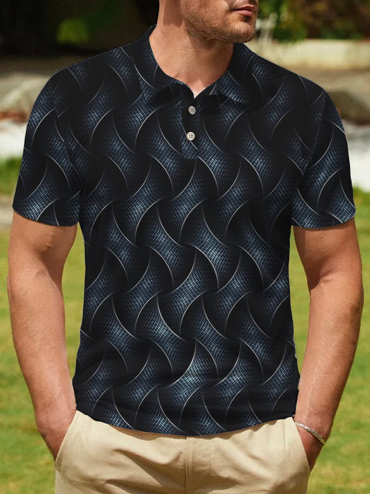 Polo de golf hawaïen Alohadaddy Art Texture Print Beach Big &amp;amp; Tall Aloha