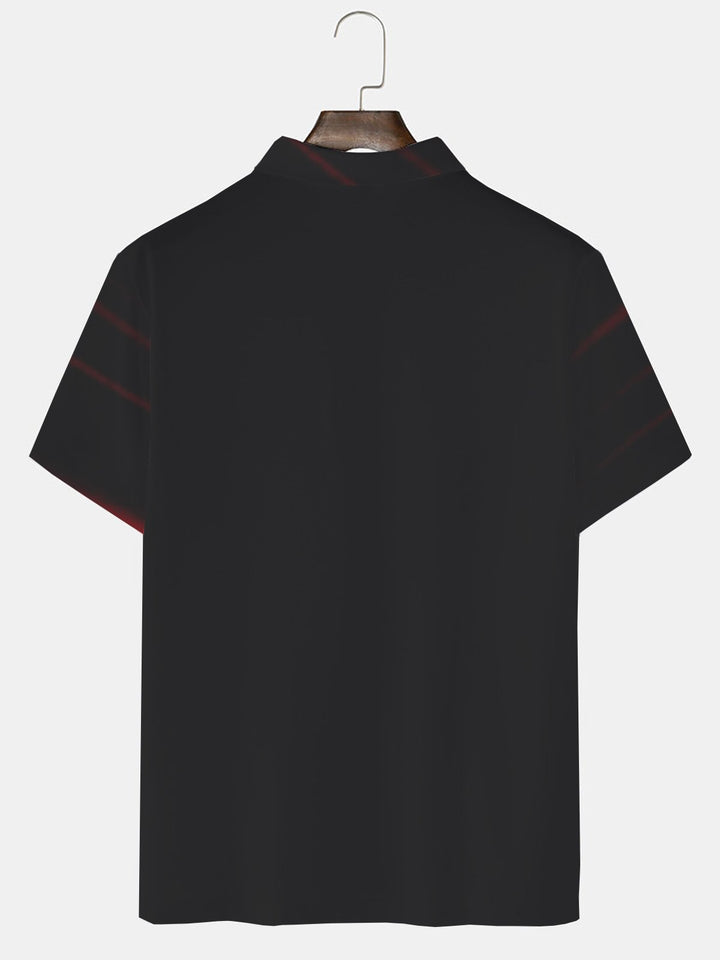 Polo de golf Aloha elástico con estampado degradado de Jesús y cruz de Pascua de Alohadaddy, talla grande y alta