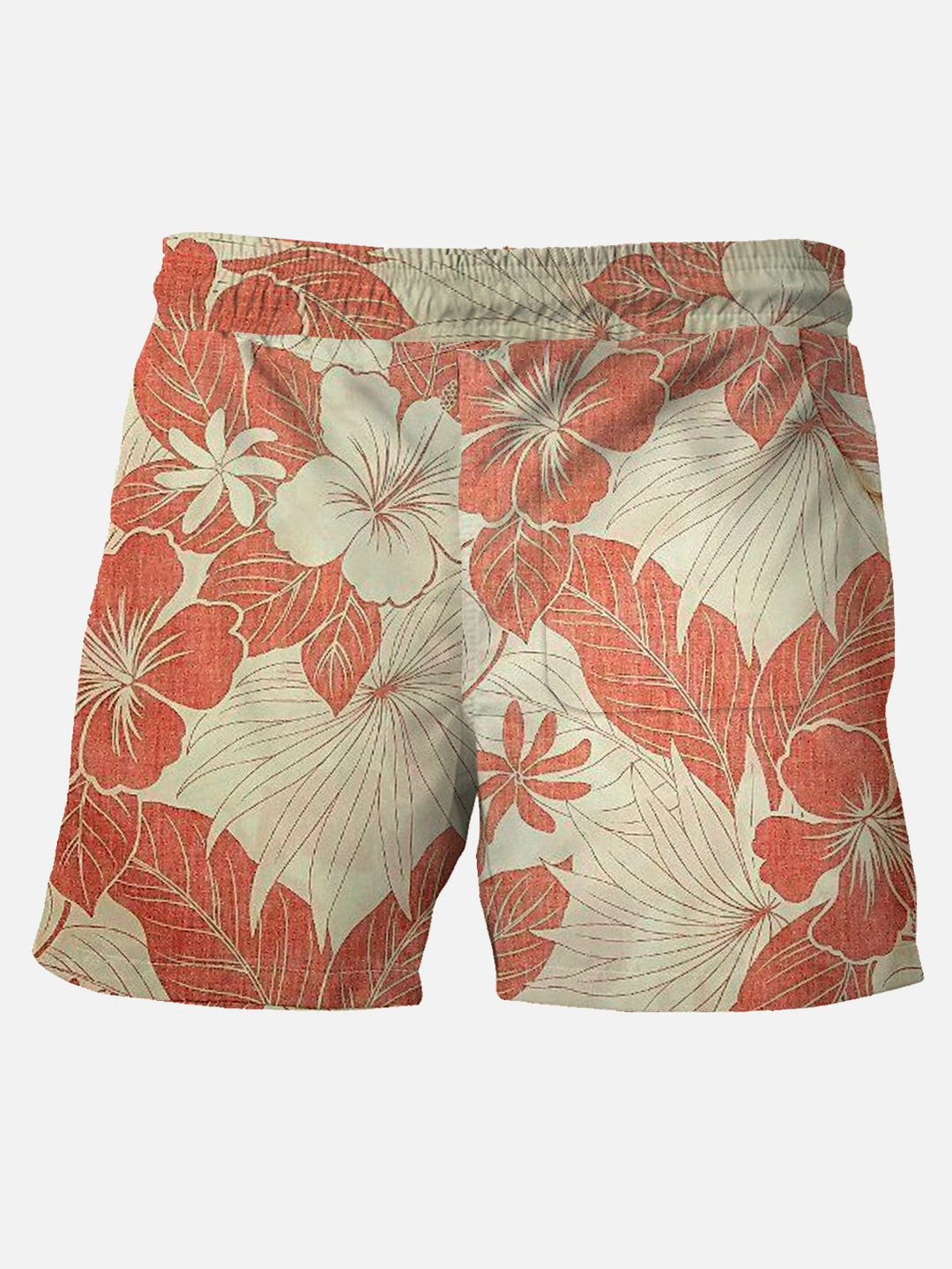 Pantalones cortos hawaianos de vacaciones para hombres grandes y altos con estampado floral Alohadaddy