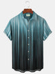 Alohadaddy Aurora Gradient Print Beach Men's Vacation Hawaiian Big and Tall Aloha Shirt