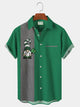 Holiday St. Patrick's Gnomes Men's Hawaiian Shirts  Clover Oversized Stretch Easy Care Aloha Shirts