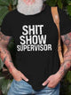 Alohadaddy Vintage Fun Text Men's Cotton Blend Round Neck Short Sleeve T-Shirt