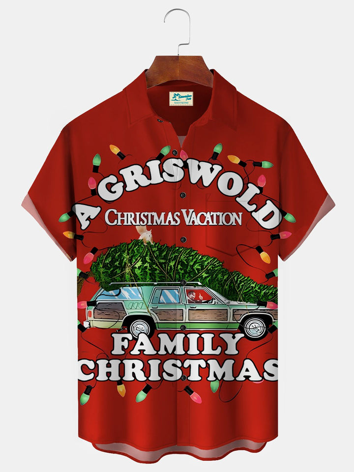 Alohadaddy Vintage Christmas Holiday Red Men&