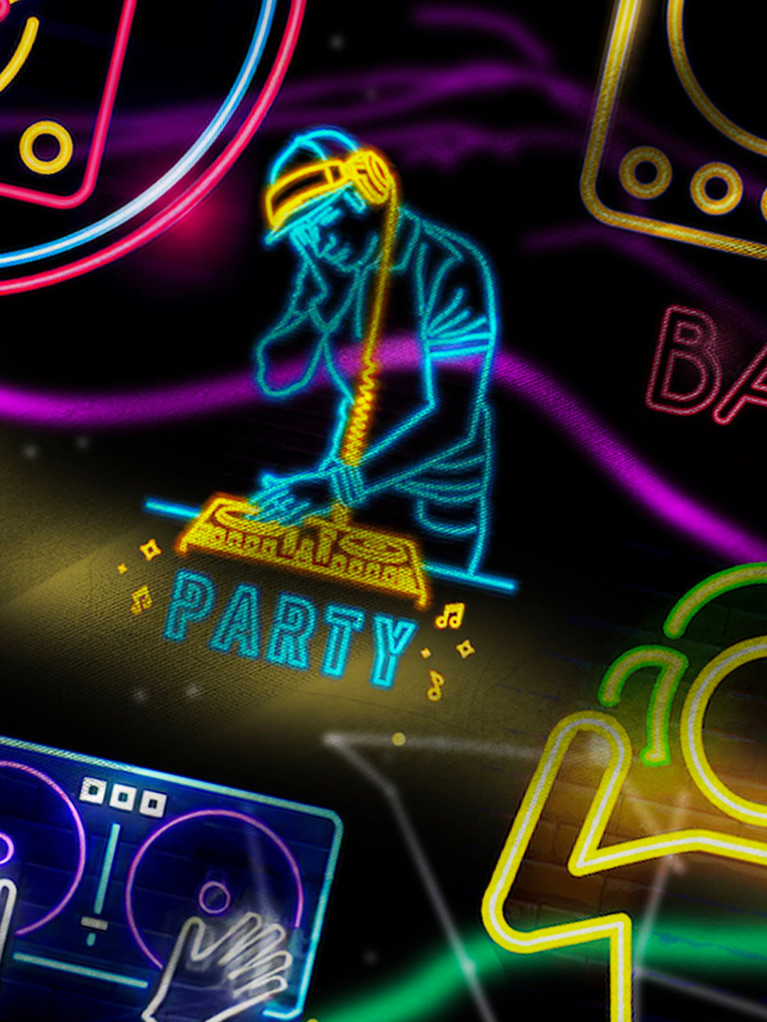 Music Neon DJ Men&