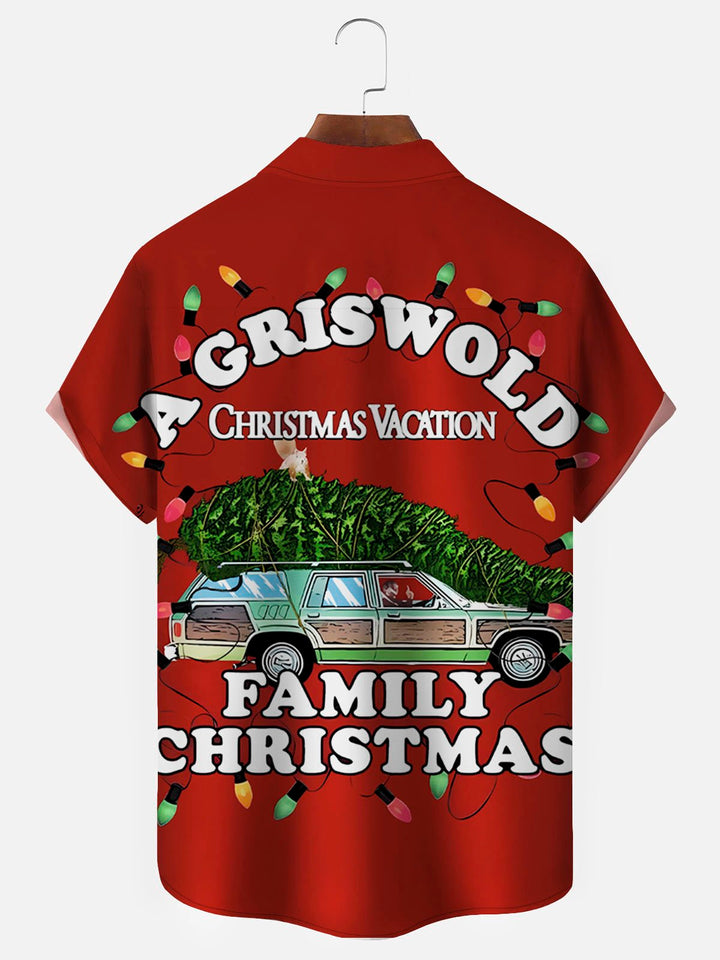 Alohadaddy Vintage Christmas Holiday Red Men&
