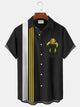 Alohadaddy Vintage Bowling Funny Turtle Print Beach Men's Hawaiian Big&Tall Shirt With Pocket