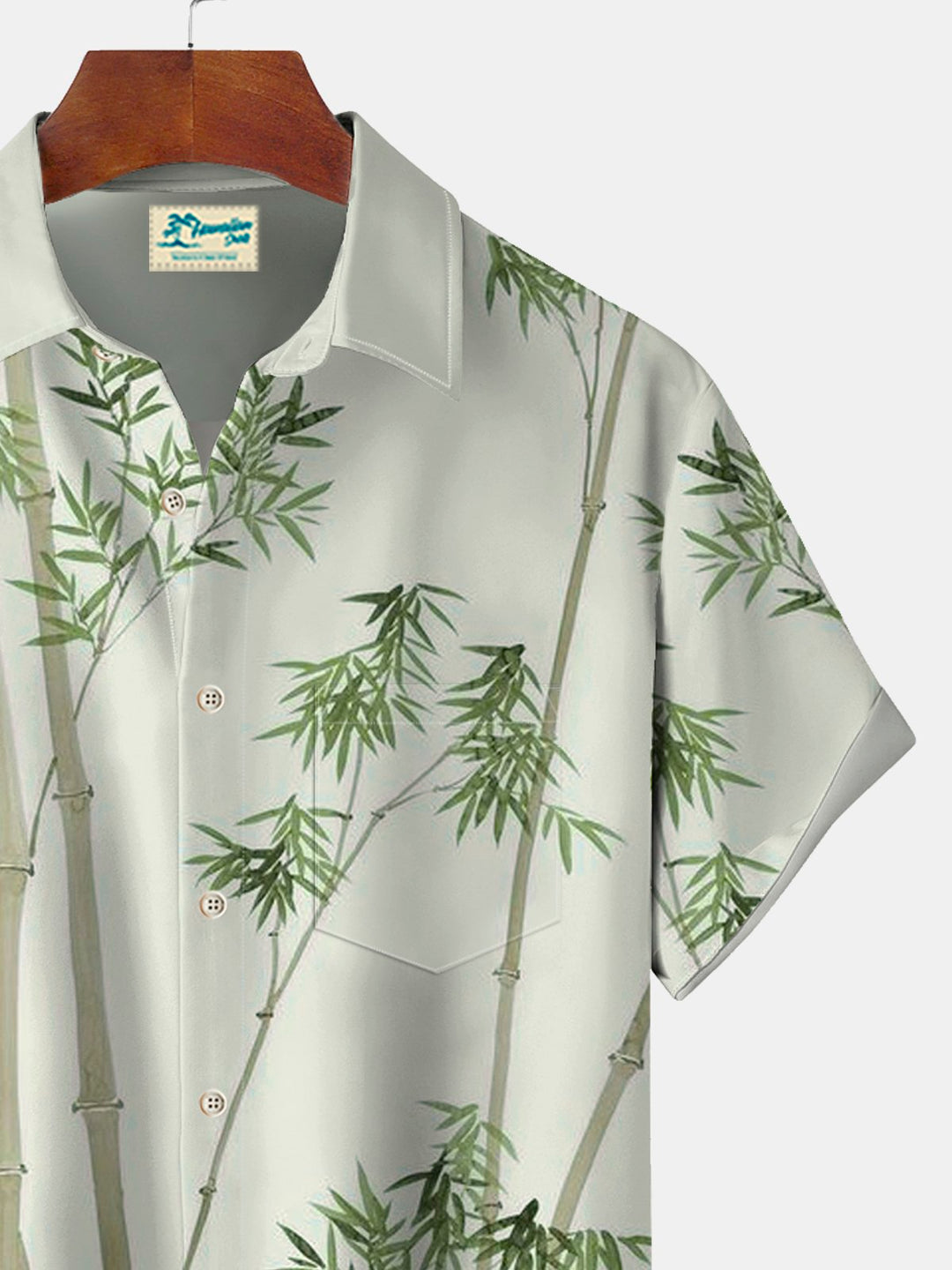 Alohadaddy Bamboo Plant Print Beach Men&