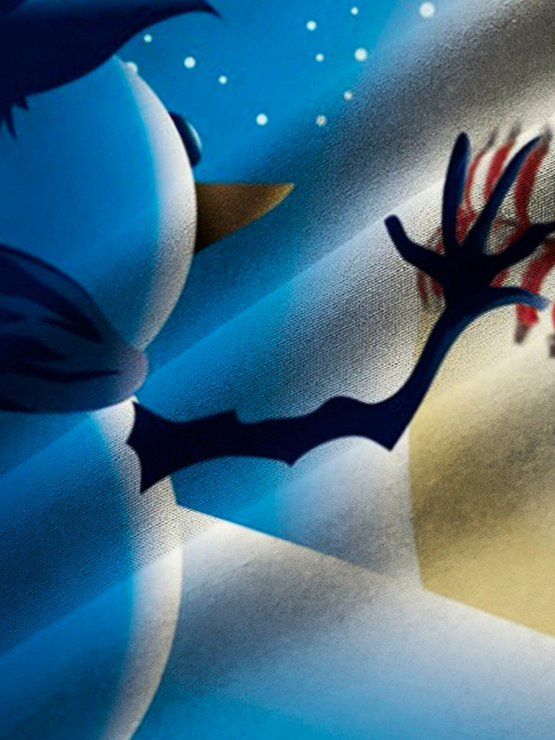 Alohadaddy Christmas Holiday Baseball Snowman Blue Men&