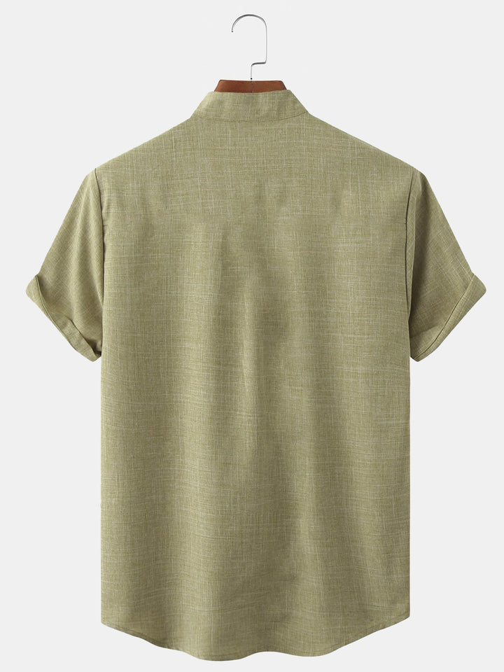 Alohadaddy Pocket Vintage Bamboo Print Beach Men&