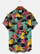 Camisa hawaiana de talla grande para hombre con bolsillos y estampado de tiburones de Alohadaddy