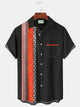 Alohadaddy Vintage Bowling Ethnic Print Beach Men's Hawaiian Oversized Shirt With Pocket