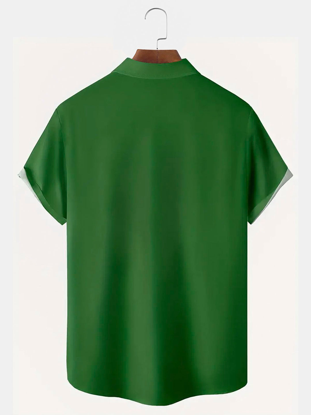 Camisas de bolos para hombre de estilo vintage de mediados de siglo con diseño geométrico verde de Alohadaddy, camisas de campamento elásticas de fácil cuidado con bolsillos