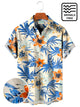 Alohadaddy Beach Vacation Tropical Floral Men's Hawaiian Shirt Wrinkle Free Seersucker Plus Size Aloha Art Shirts