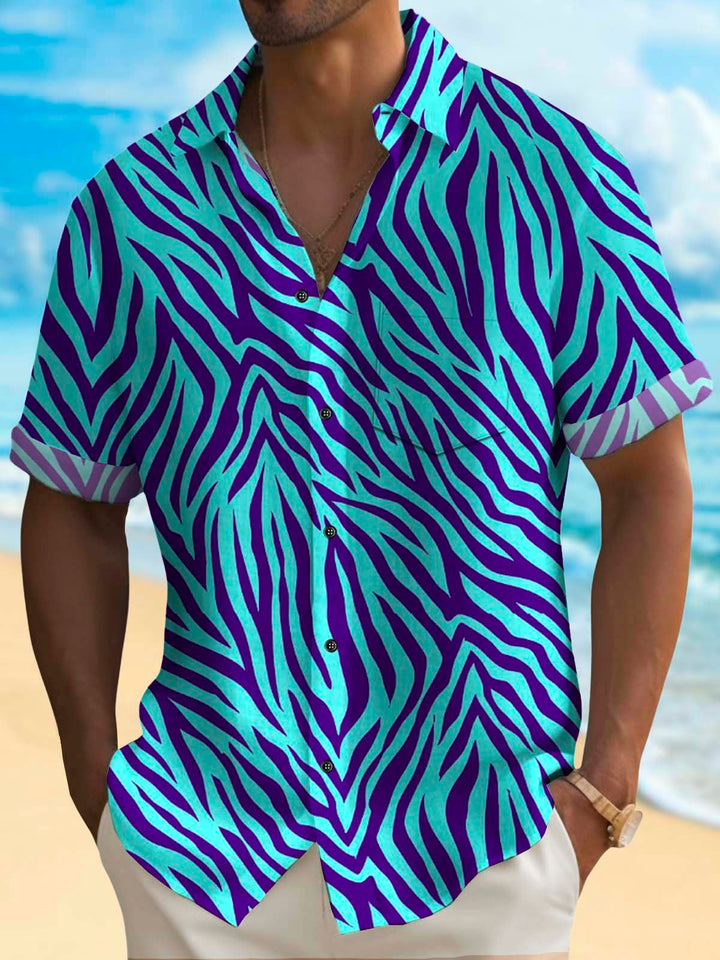 Alohadaddy 50’s Retro Animal Texture Blue Men&