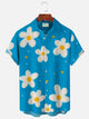 Alohadaddy Floral Print Beach Men's Hawaiian Oversized Shirt With Pocket
