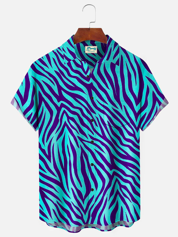 Alohadaddy 50’s Retro Animal Texture Blue Men&