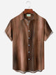 Alohadaddy Vintage Textured Gradient Stripes Men's Button Pocket Shirt