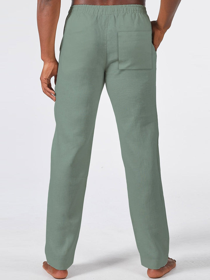 Pantalon décontracté pour homme à imprimé géométrique rétro Azcott d&