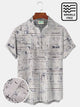 Camisa hawaiana blanca para hombre de vacaciones en la playa Alohadaddy Camisa de campamento con bolsillo de seersucker antiarrugas con textura vintage para hombre talla grande
