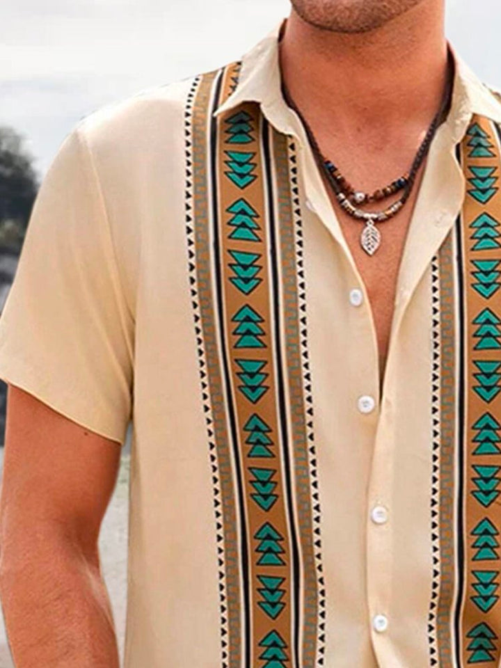 Alohadaddy Retro Geometric Printed Men&