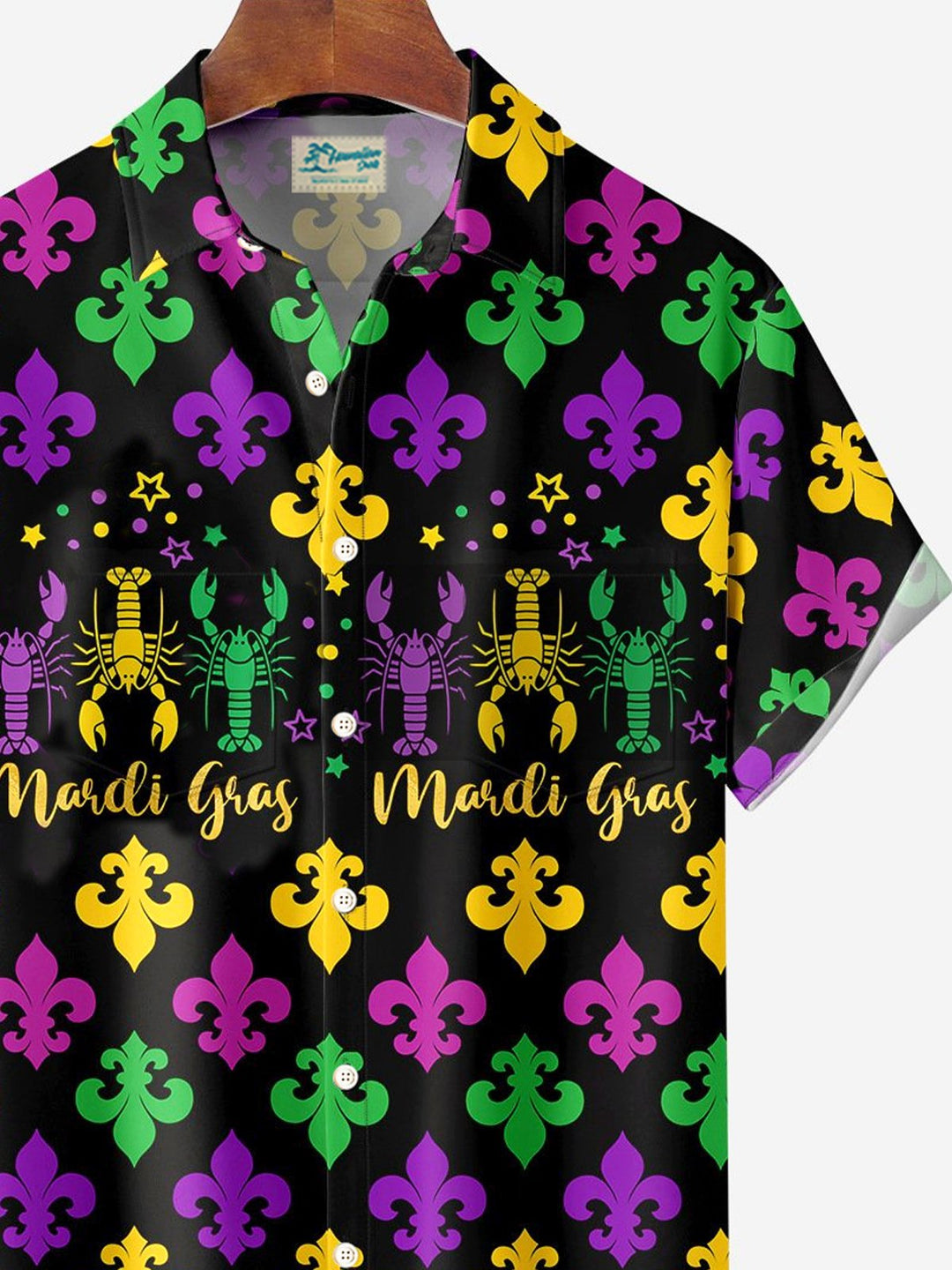 Alohadaddy Mardi Gras Lobster Print Men&