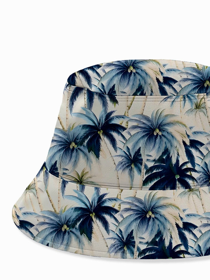 Sombrero de pescador con estampado de árbol de coco hawaiano para hombre de Alohadaddy Hats