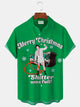 Alohadaddy Men's Christmas Movie Print Button Pocket Shirt