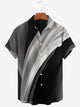 Men's Creative Design Psychedelic Romantic Abstract Pattern Shirt With Pockets