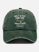 Men's Vintage Built In The FORTIES Printed Distressed Washed Baseball Cap