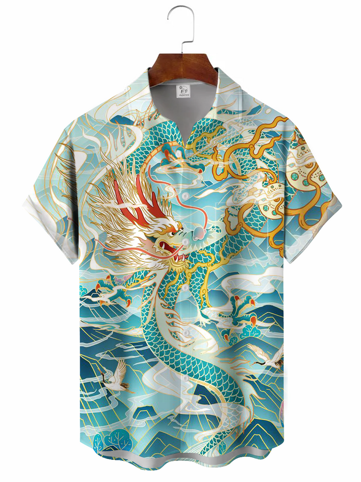 As Picture Casual Chinoiserie &amp; Oriental Cotton-Blend Shirts &amp; Tops