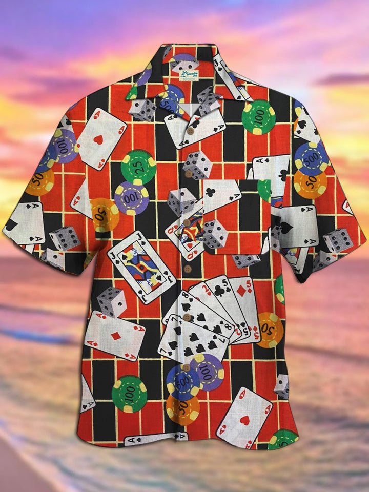 Alohadaddy Vintage Las Vegas Gambling Game Men&