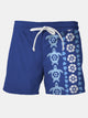 Alohadaddy Vacation Beach Turtle Hibiscus Flower Men's Art Breathable quick Dry Casual Shorts Swim Trunks