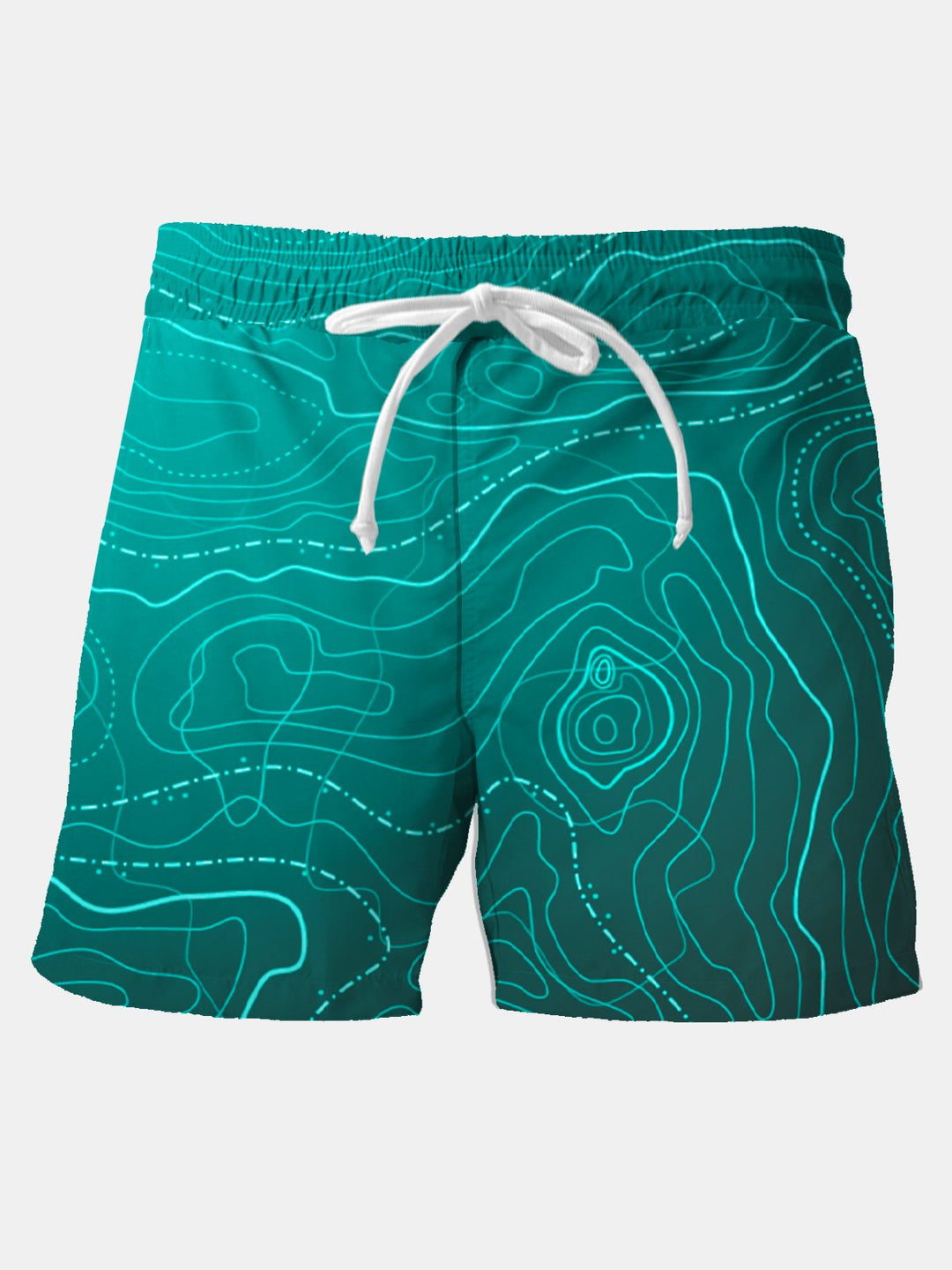 Alohadaddy Vacation Beach Map Line Tie-Dye Men&