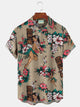 Camisa hawaiana con bolsillo y botones para hombre, talla grande, con guirnalda de flores de hibisco, Alohadaddy
